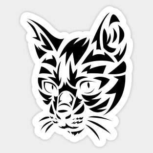 Tribal Cat Sticker